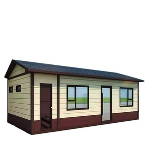 Cabaña Modular para Exteriores, Estructura de Acero, Refugio para Acampar de 4 a 6 Personas con Cama, Color Amarillo - Product Image 5