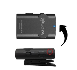 ไมโครโฟนไร้สาย WM4 PRO แบบหนีบปกเสื้อ สำหรับมือถือ กล้อง SLR บันทึกเสียงสด ได้รับสัญญาณแล้ว - Product Image 2