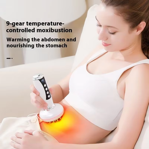 Masajeador de Drenaje Linfático 4 en 1 con Calor, EMS y Vibración para <span class=keywords><strong>Fisioterapia</strong></span> Gua Sha y Cuidado de la Salud de Cuerpo Completo - Product Image 3