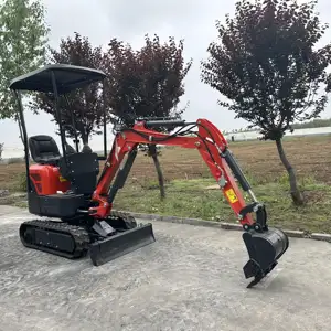 QILU 1 Ton Most Popular Hydraulic Mini Excavator Mini Digger Loader Bagger With Competitive Prices
