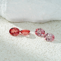 Stars gem Pink Padparadscha Farbe Lose Edelstein 1CT 2CT 3CT Oval Cut Lab Grown Sapphire für Schmuck