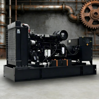 Groupe électrogène diesel Weifang Longxin 250 kW, refroidissement par eau, démarrage électrique 24 V CC, 380 V, châssis ouvert, type silencieux, 1800 tr/min, ATS