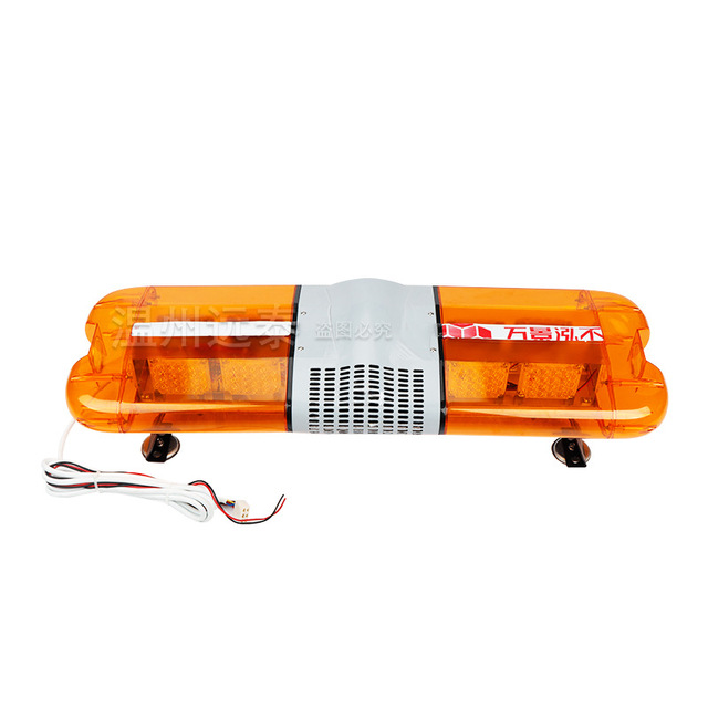 35 Inch Roof Emergency Lightbar Amber LED Ambulance No Siren Horn Warning Light for Firefighter Truck Strobe Light Bar