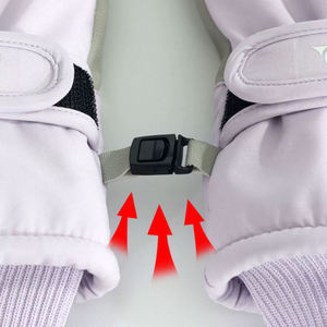Guantes de Trabajo con Correa para la Muñeca, Resistentes al Frío y al Agua, con Aislamiento Térmico, para Deportes al Aire Libre, Guantes de Esquí de Cuero para Invierno, Unisex - Product Image 6
