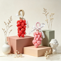 Savon en barre Gu Lan multicolore aux cristaux de fraise, fait main, transparent, à l'huile de coco, pour le bain aux fruits, soin doux pour le corps, adapté aux peaux sensibles