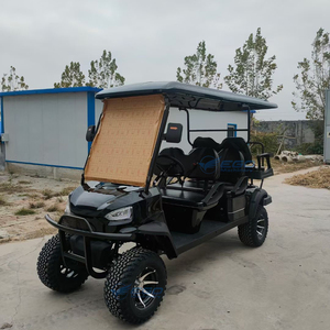 Voiture de golf électrique à batterie noire à bas prix, haute qualité, 6 places, tout-terrain, prix spécial, transport inclus - Product Image 6