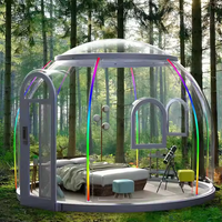 Dôme Hôtelier Géodésique Igloo en Polycarbonate Moderne pour Glamping Extérieur Pleine Maison, Matériau Conteneur PC Respirant RUIZHISTAR pour