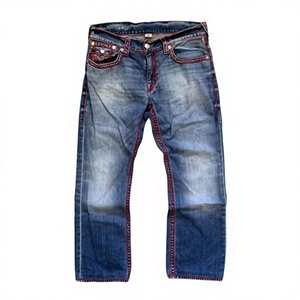 Jeans de Mezclilla de Algodón Vintage Ligeros de Pierna Recta para Hombre, Corte Regular, Lavado a la Piedra, Disponibles en Línea para Primavera/Invierno 2026 OEM - Product Image 1