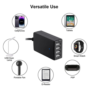 Convertisseur cc avec pince de batterie 12V 24V à 5V 8A adaptateur secteur USB chargeur de régulateur abaisseur 4 Ports identifier automatiquement la charge - Product Image 3