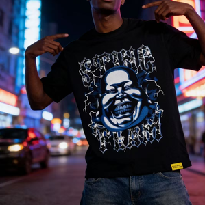 T-shirts THAT'S T Shirts AWFUL en gros, style Hip Hop, couleur unie, manches courtes, 100% coton, coupe oversize, pour homme et garçon - Product Image 3