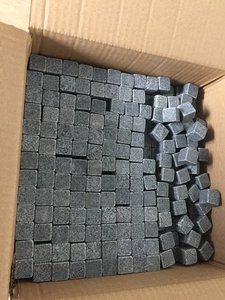 Cubo <span class=keywords><strong>de</strong></span> hielo gris oscuro G654 <span class=keywords><strong>whis</strong></span> key, piedra enfriadora para bebidas, vino y bebidas - Product Image 3
