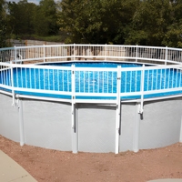 Clôture de piscine en aluminium à double revêtement pour l'intimité, installation rapide, 6 pieds, résistante à l'eau salée, pour piscines extérieures côtières et résidentielles