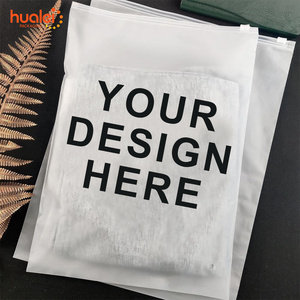 Bolsas con Cierre de Cremallera Mate Esmerilado de Plástico con Logotipo Personalizado Impreso y Cierre Hermético para Empaque de Ropa - Product Image 2