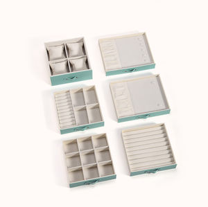 LTT1179-caja de joyería de boda para mujer y niña, cajón organizador giratorio extraíble, cajón de joyería - Product Image 6