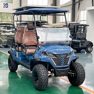 Voiturette de golf électrique CAMP 4 <span class=keywords><strong>places</strong></span>, batterie lithium 72 volts, homologuée pour la route, buggy de golf tout-terrain personnalisé avec benne de chargement - Product Image 2