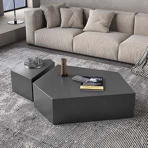 Tavolino <span class=keywords><strong>da</strong></span> Caffè in Acciaio Inossidabile con Cassetti, Design Moderno e Lussuoso per Arredamento Minimalista Industriale del Soggiorno - Product Image 4