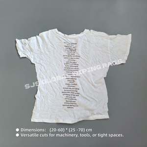 Paños de Limpieza Industriales Reutilizables y Duraderos de Algodón de Alto Rendimiento, Blancos y Estampados - Product Image 3