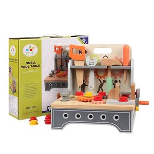 Banc d'atelier en <span class=keywords><strong>bois</strong></span> pour enfants, <span class=keywords><strong>jouet</strong></span> de simulation de construction, jouets éducatifs Montessori pour tout-petits - Product Image 6