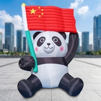 Grand Panda Gonflable de Grande Taille : Le Spot Photo Instagrammable avec Décorations Animaux Trésors Nationaux Gonflables