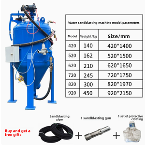 Machine de sablage humide à l'eau sans poussière portable, machine de nettoyage à haute pression de réservoir, sablage manuel à haute pression - Product Image 5