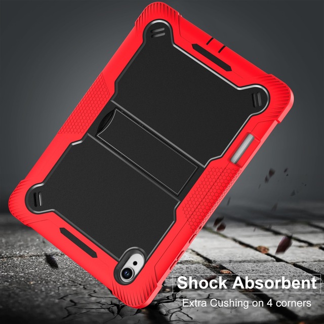 For Samsung Galaxy Tab S11/S10 Lite/A11 Tablet Silicone Protective Case with Adjustable Kickstand Shockproof Cover