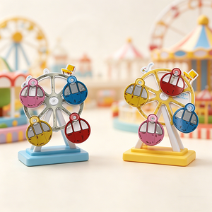 OEM ODM Mini Expositor Giratorio de Acrílico con Diseño de Rueda Panorámica Impresa, de Plástico Acrílico Recortado, para Parque de Atracciones, Regalo de Rompecabezas Artesanal - Product Image 1