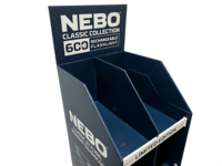 Support d'affichage en papier sur pied avec installation rapide, conception personnalisée pour les présentoirs de magasin