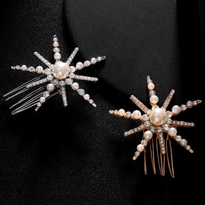 Peigne à cheveux élégant tournesol, pince à cheveux de princesse tressée pour mariée, idéal pour les fêtes - Product Image 6