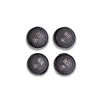 TPMS C260 Système sans fil de surveillance de la pression des pneus Horloge solaire avec écran LCD 4 capteurs externes de pression des pneus