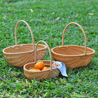 Panier créatif en forme de pastèque, écologique, en rotin synthétique tressé, style moderne et minimaliste, sac de courses, panier à fruits