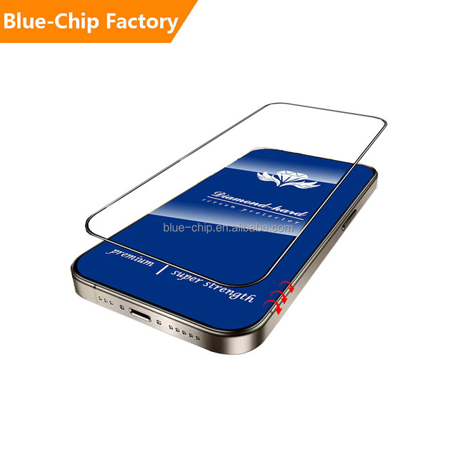 Wholesale Full Glue Glass Screen Protector Premium Mobile Phone Tempered Glass Protective Film for Iphone 15 14 13 Pro Max