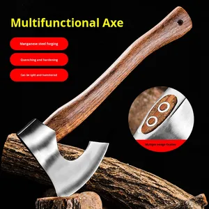 Rìu đa năng công nghiệp, dùng ngoài trời, cán gỗ sợi thủy tinh, đầu rìu thép, dùng để cắt - Product Image 5