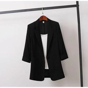 Abrigo de trabajo formal de <span class=keywords><strong>talla</strong></span> <span class=keywords><strong>grande</strong></span> para mujer de alta calidad, <span class=keywords><strong>chaqueta</strong></span> informal de negocios, <span class=keywords><strong>Chaqueta</strong></span> de <span class=keywords><strong>traje</strong></span> brillante - Product Image 3