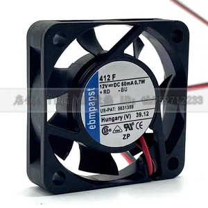 Ebmpapst 412F 40x40x10mm 12V DC Cooling Fan <b>For</b> <b>Computer</b> <b>Case</b> - Product Image 1