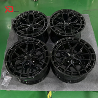 Jantes forgées monobloc noires concaves, design maillé, 5 trous, personnalisées, 5x112 5x120, 18 19 20 21 22 pouces, jantes de course pour M3 M4 X3 X5 X7