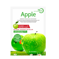 Tinte Capilar Negro Rápido de 5 Minutos con Manzana Orgánica de Alibaba, Crema sin PPD, Grado Premium, Permanente, a Base de Hierbas, para Uso Doméstico, para Piel Clara