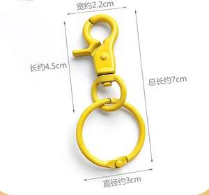 Custom <b>Hook</b> Soft Enamel Metal Key Buckle Swivel Lobster Clasp <b>Snap</b> <b>Hook</b> Key Chain Ring Buckles - Product Image 6