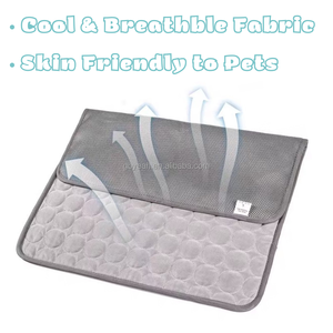 Hot Selling Summer Breathable Cat <strong>Dog</strong> <strong>Cooling</strong> Mat Washable Ice Silk Pet Sleeping <strong>Pads</strong> - Product Image 2