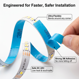 <b>Smart</b> LED <b>Strip</b> <b>Light</b> 24V DC CCT 3000K-6500K Dimmable IP65 Aluminum Body DALI Zigbee Tuya Compatible Office Use - Product Image 1