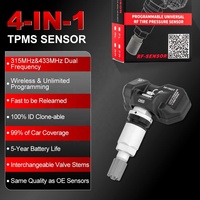 Capteur TPMS LAUNCH TSENSOR-03 (315 MHz/433 MHz) |   Outil universel programmable en aluminium pour la codification et la réinitialisation illimitées des valves
