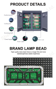 จอแสดงผลโฆษณา LED กันน้ำกลางแจ้ง IP66 ความสว่าง 7000nits สำหรับสนามกีฬา - Product Image 5