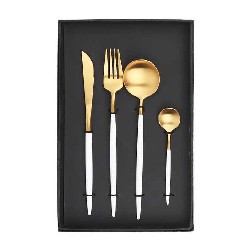 Cheap Stainless Steel European Portugal Flatware Spoon Fork Knife Luxury Wedding Cutlery