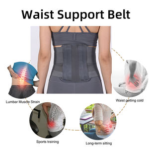 Ceinture de soutien lombaire respirante et réglable pour soulager la douleur du bas du dos avec 4 supports, soutien lombaire pour le sport - Product Image 5