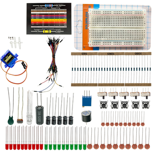 Kit d'électronique de base OKY1003-2A avec résistances, LED, boutons poussoirs et fils - Product Image 2