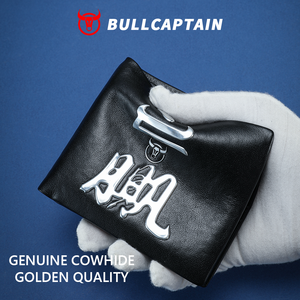 Portefeuille pour homme en cuir pleine fleur authentique BULLCAPTAIN, boîte cadeau, blocage RFID, porte-cartes grande capacité, porte-monnaie pour cadeau - Product Image 5
