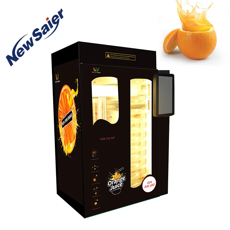 गर्म बेच उत्पाद फल नारंगी juicer शीतलन प्रणाली स्वयं सेवा वेंडिंग मशीन के साथ कस्टम लोगो