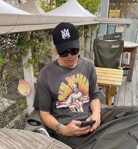 Nueva <span class=keywords><strong>Gorra</strong></span> Transpirable <span class=keywords><strong>de</strong></span> Alta Calidad con Bordado <span class=keywords><strong>de</strong></span> Letras AMR, Sombrero <span class=keywords><strong>de</strong></span> Béisbol para el Sol Estilo Camionero, Moda Casual para Exteriores, Gorras Unisex <span class=keywords><strong>de</strong></span> Hip Hop - Product Image 2