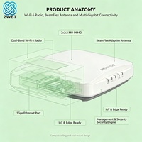 Point d'accès sans fil d'entreprise RUCKUS R350, double bande 2,4 GHz et 5 GHz, WiFi 6 802.11ax, antenne 3dBi, Mu-MIMO, garantie 1 an