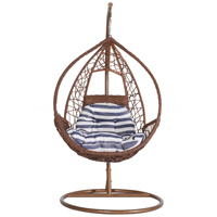 Chaises en rotin personnalisées en forme d'œuf Chaise de jardin suspendue à l'œuf Chaise à œuf balançoire avec support