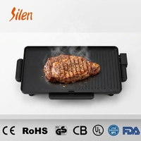 Grill électrique ultra-rapide 2200W, plaque de cuisson haute puissance pour table, surface antiadhésive pour une cuisson rapide, vente en gros B2B